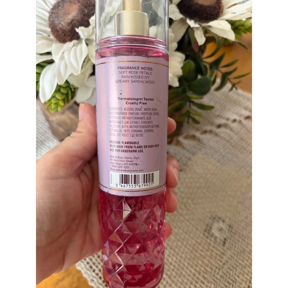 Bath And Body Works Rose Water Ivy Fragrance Mist Discontinued Scent